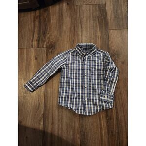 Janie‎ and Jack Plaid Button Down Shirt Toddler Size 2T